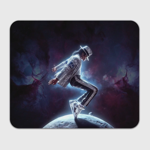 Прямоугольный коврик для мышки Michael Jackson on the moon
