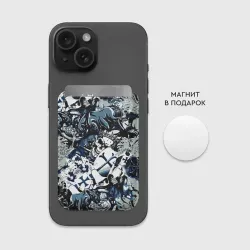 Картхолдер Magsafe магнитный Рыцари средневековья  цербер и череп короля - фото 2
