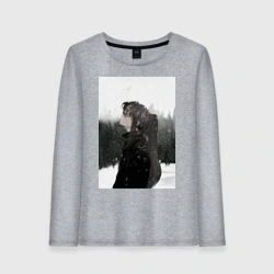 Женский лонгслив хлопок Башня Бога Баам