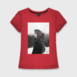 Женская футболка хлопок Slim Башня Бога Баам