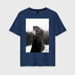 Женская футболка хлопок Oversize Башня Бога Баам
