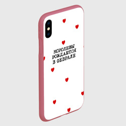 Чехол для iPhone XS Max матовый Имениннице: королевы рождаются в феврале - фото 2