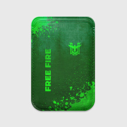 Картхолдер Magsafe магнитный Free Fire - green gradient вертикально