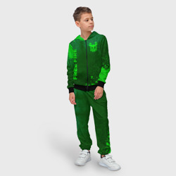 Детский костюм 3D Free Fire - green gradient вертикально - фото 2
