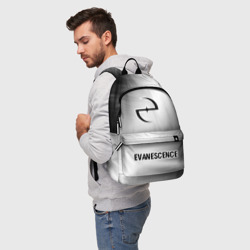 Рюкзак 3D Evanescence glitch на светлом фоне по-центру - фото 2