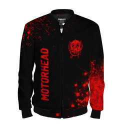 Мужской бомбер 3D Motorhead - red gradient вертикально