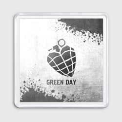 Магнит 55*55 Green Day - white gradient