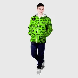 Мужская куртка 3D Lil Peep кислотный паттерн - фото 2