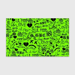 Бумага для упаковки 3D Lil Peep кислотный паттерн