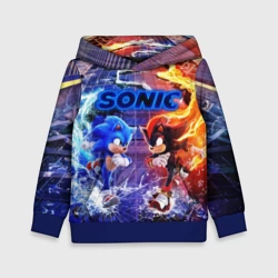 Детская толстовка 3D Соник и Шэдоу ёжики