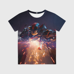 Детская футболка 3D Шэдоу на мотоцикле