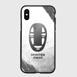 Чехол для iPhone XS Max матовый Spirited Away - white gradient