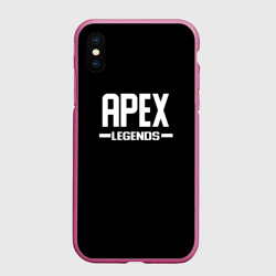 Чехол для iPhone XS Max матовый Apex legends logo white