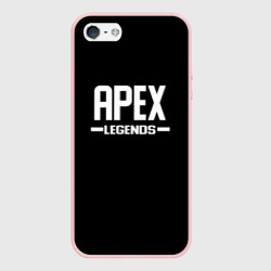 Чехол для iPhone 5/5S матовый Apex legends logo white