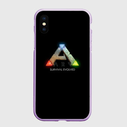 Чехол для iPhone XS Max матовый Ark: Survival Evolved logo rpg