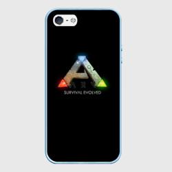 Чехол для iPhone 5/5S матовый Ark: Survival Evolved logo rpg