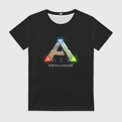 Женская футболка 3D Ark: Survival Evolved logo rpg