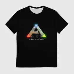 Мужская футболка 3D Ark: Survival Evolved logo rpg