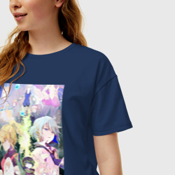 Женская футболка хлопок Oversize Башня Бога Агеро Агнис коллаж - фото 2
