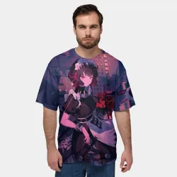 Мужская футболка oversize 3D Эллен Джо Zenless Zone Zero - фото 2