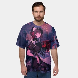 Мужская футболка oversize 3D Эллен Джо Zenless Zone Zero - фото 2