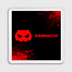 Магнит 55*55 DanMachi - red gradient по-горизонтали