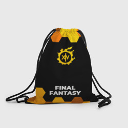Рюкзак-мешок 3D Final Fantasy - gold gradient по-центру