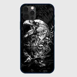 Чехол для iPhone 12 Pro Ворон бога Одина 