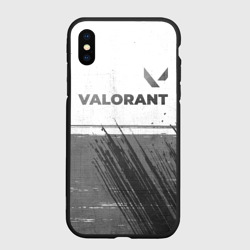 Чехол для iPhone XS Max матовый Valorant - white gradient посередине