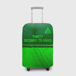 Чехол для чемодана 3D Thirty Seconds to Mars - green gradient посередине