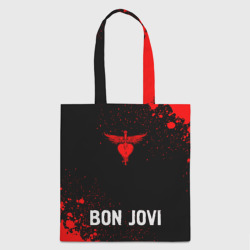 Шоппер 3D Bon Jovi - red gradient по-центру