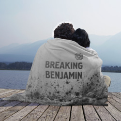 Плед 3D Breaking Benjamin - white gradient посередине - фото 2