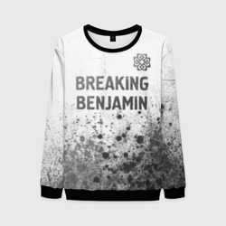 Мужской свитшот 3D Breaking Benjamin - white gradient посередине