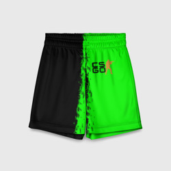 Детские спортивные шорты 3D Counter strike полосы краски