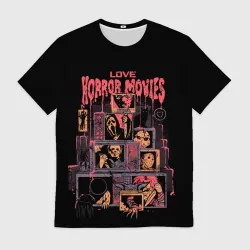 Мужская футболка 3D Love horror movies