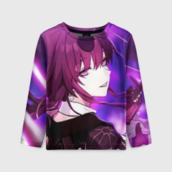Детский лонгслив 3D Honkai Star Rail Kafka violet light
