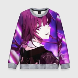 Детский свитшот 3D Honkai Star Rail Kafka violet light