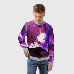 Детский свитшот 3D Honkai Star Rail Kafka violet light - фото 2