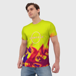Мужская футболка 3D Starfield fire steel - фото 2