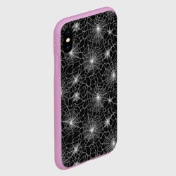 Чехол для iPhone XS Max матовый Паутина - паттерн - фото 2
