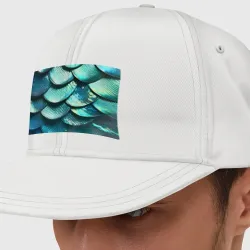 Кепка снепбек с прямым козырьком Чешуя крупной рыбы