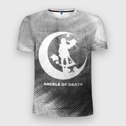 Мужская футболка 3D Slim Angels of Death - grey gradient