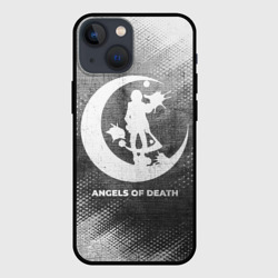 Чехол для iPhone 13 mini Angels of Death - grey gradient