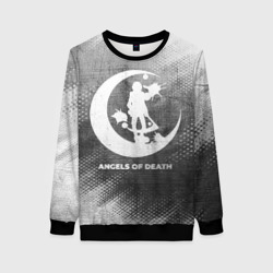Женский свитшот 3D Angels of Death - grey gradient