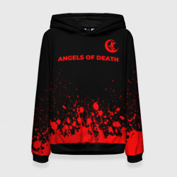 Женская толстовка 3D Angels of Death - red gradient посередине