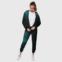 Женский костюм 3D Геометрический градиент - чёрно-синий - фото 2