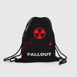 Рюкзак-мешок 3D Fallout - red gradient по-центру