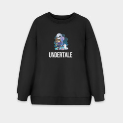 Женский свитшот oversize без начеса хлопок Андертайл обнимашки