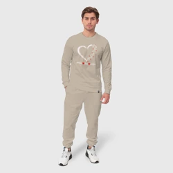 Мужской костюм хлопок Мир любовь и лошади - фото 2