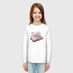 Детский лонгслив хлопок Чтение на природе - фото 2